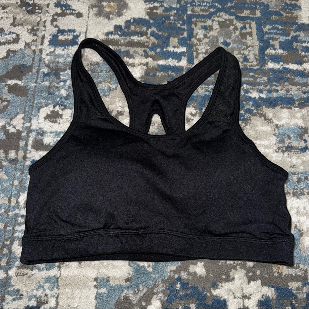 Women's Black Sports Bra - Picture 1 of 2